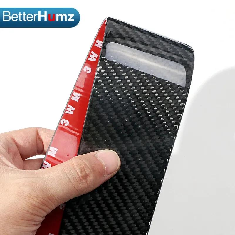 For BMW 5 Series E60 2005-2010 Carbon Fiber Trument Panel Dashboard Decor Cover Stickers Trim Tuning Car Interior Accessories