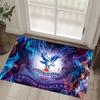 Crystal Palace Fußball Design Kristall Samt Teppich Gemütlich Kein?Rutschfester Teppich mit Aufdruck für Schlafzimmer Wohnzimmer Eingang
