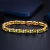 WWJ Luxury Wedding Jewelry Cubic Zirconia Tennis Bracelets Bangle