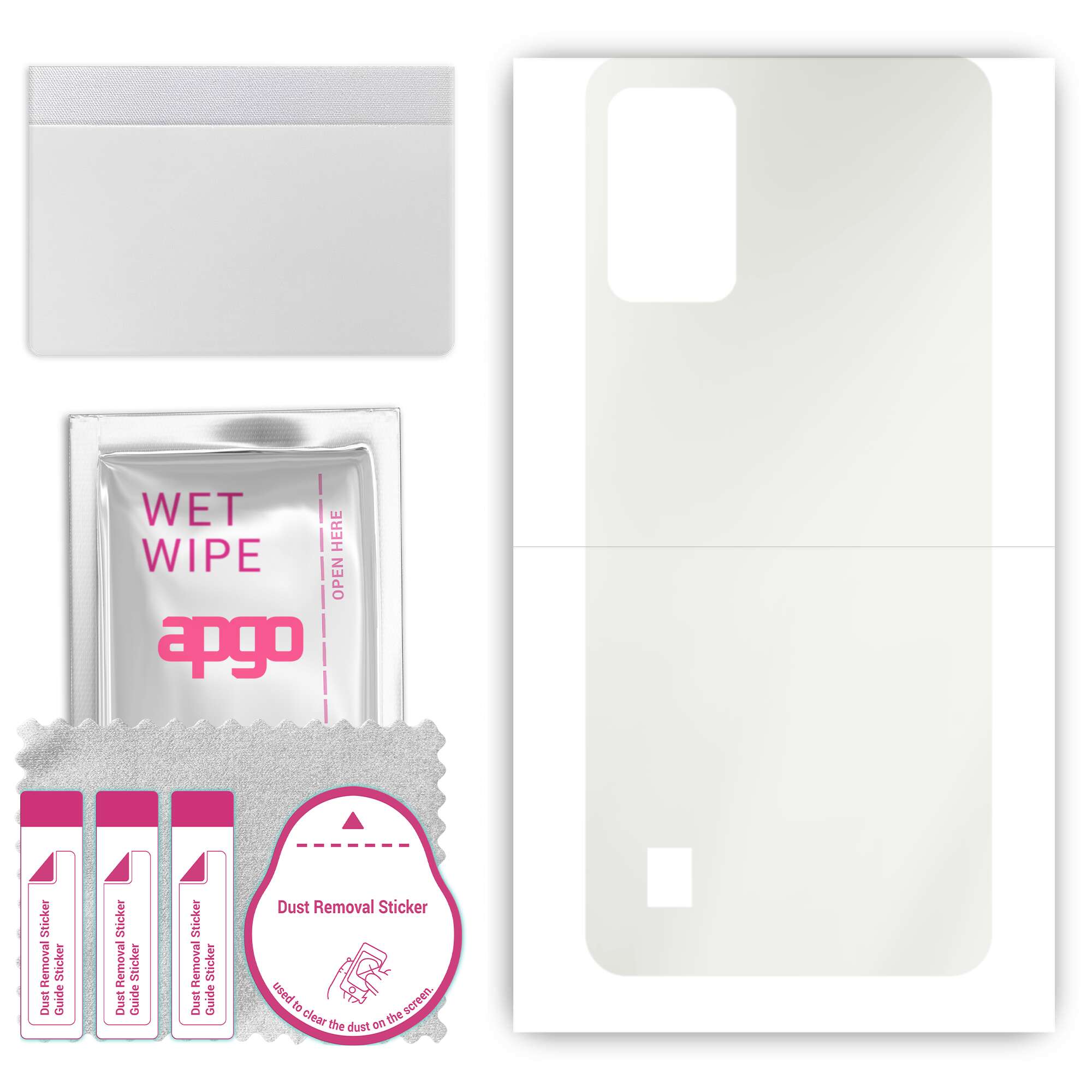 

apgo MATTE Protective Skin Sticker для задньої панелі, сумісної з ZTE Blade A52 Lite, Wrap Film, Hydrogel Film, гнучкий, м’який ТПУ з позиціонуючим шаром