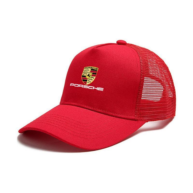 For Porsche Boxster Cayman Car Prints Logo Fashion Outdoor Summer Sport Hat Baseball Cap Adjustable Spring Autumn Sunscreen Hat