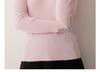 Autumn/Winter Women's Striped 100% Cashmere Round Neck Slim Knit Sweater