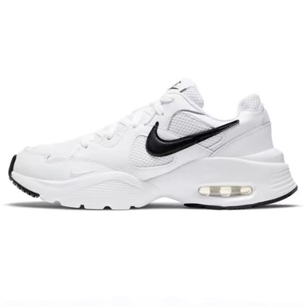 Nike Air Max Fusion Mesh Cushioning Slip Resistant Abrasion Resistant Breathable Low top Chunky Sneakers Women's CJ1671-100(Team130-VAM)
