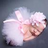 Baby Pink Tutu Skirt Costume for Newborn Photography