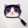 Personalized Coin Change Purse Cute Design Big Face Small Tail Cat Cat Head Meow Cartoon Cat Zero Wallet Coin Bag with Zipper