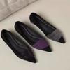Fashion Temperament, Fashion and Versatile Single Shoes Summer Soft Sole Pointed Toe Low Heel Shallow Mouth Women's Shoes