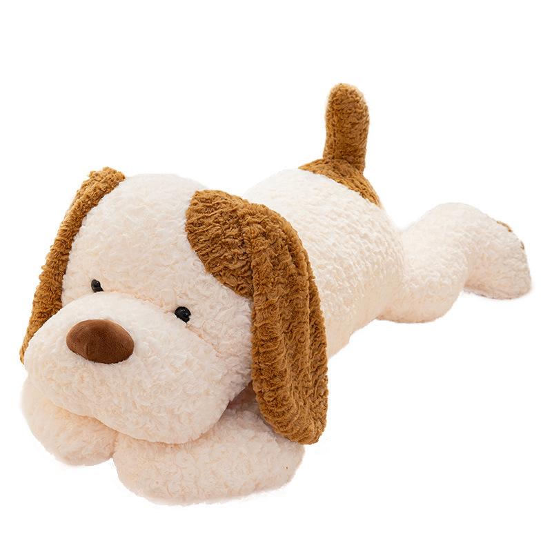 Large Dog Cute Puppy Plush Toy Bed Long Pillow Cushion Girl Birthday Gift Dog Throw Pillow