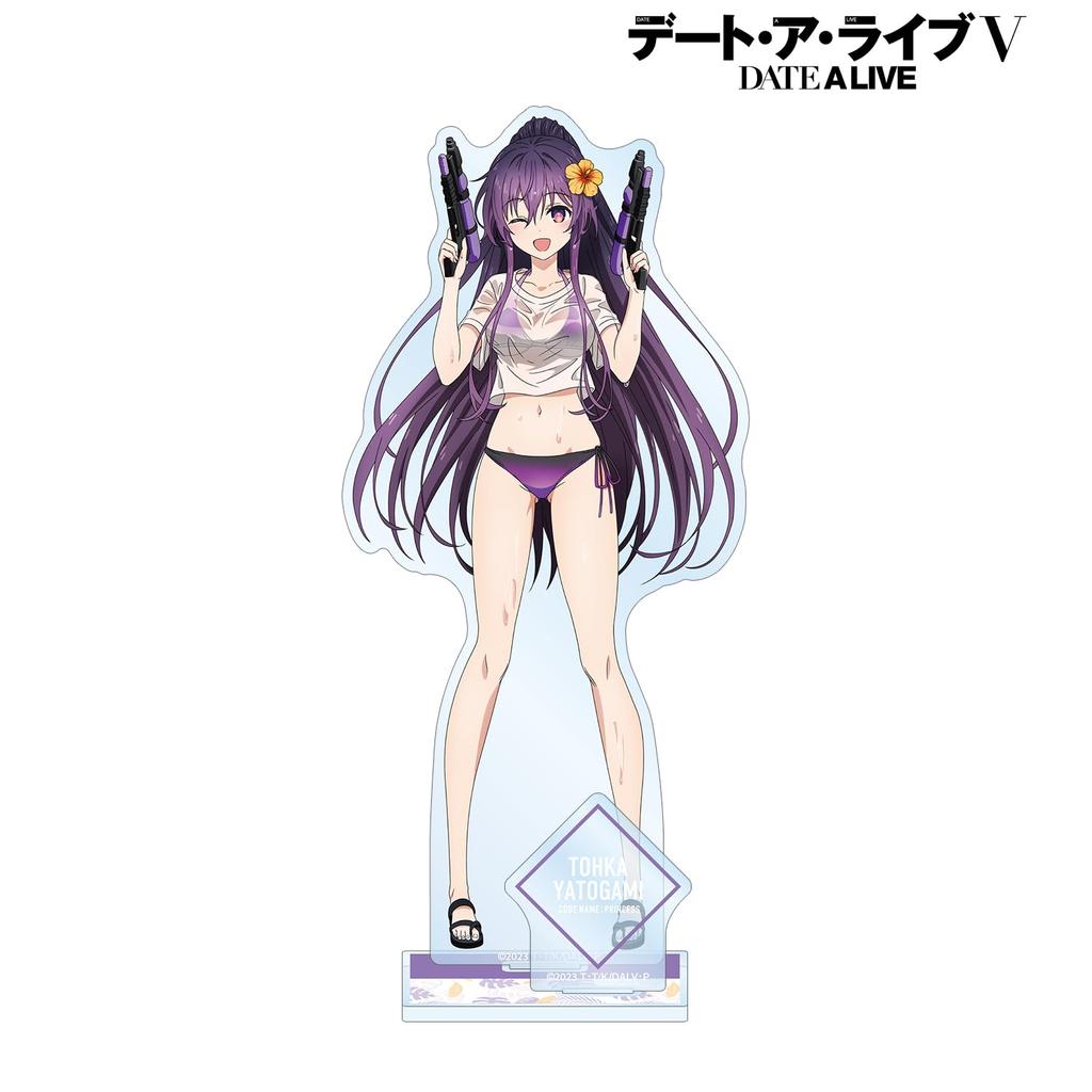 A Live Anime Original Illustration of Yatogami Tohka Date A Vacation Big Acrylic Stand with Parts "Date V" Ver.