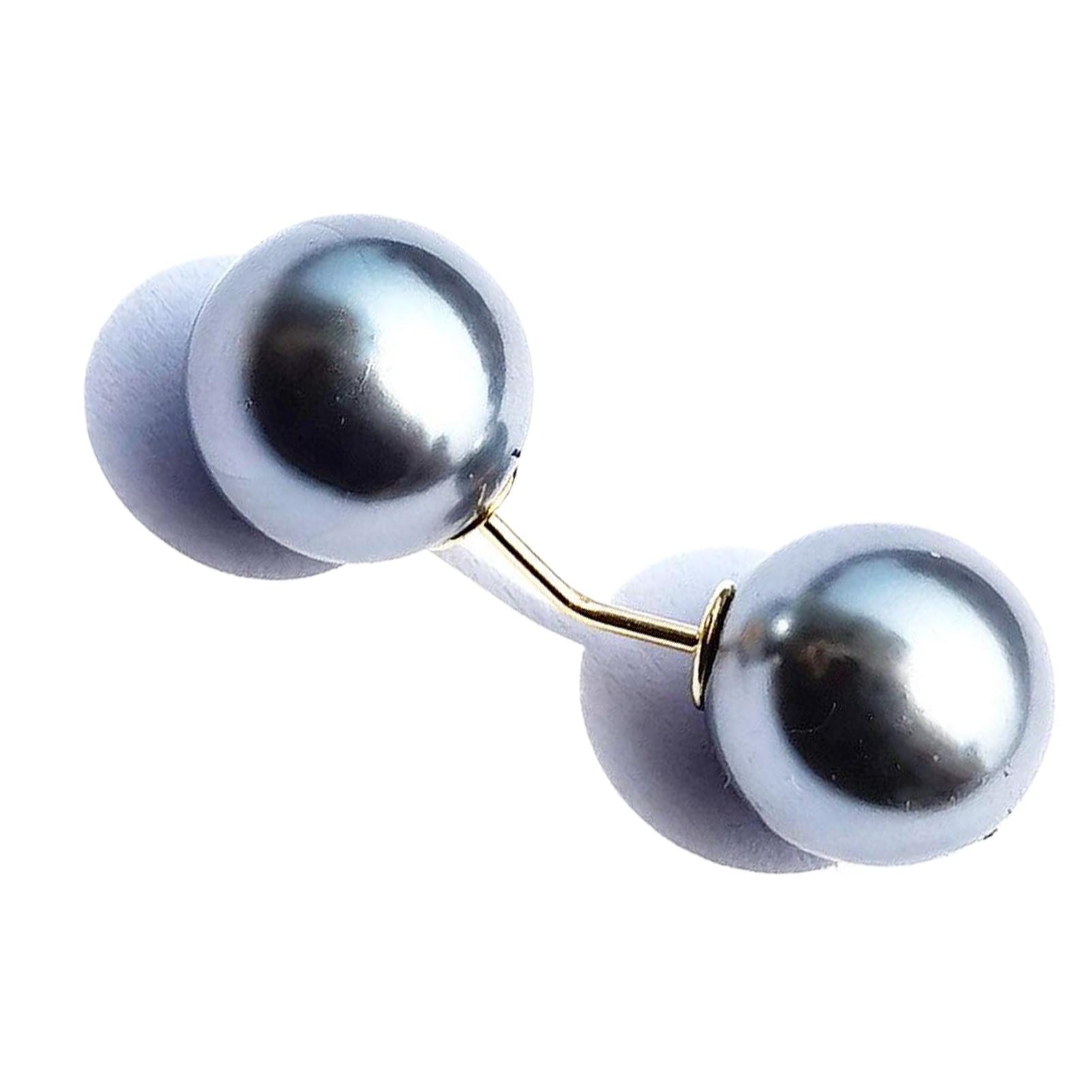 Броши с двойным жемчугом для женщин, простые и щедрые броши с имитацией жемчуга, зажим для свитера, кардигана