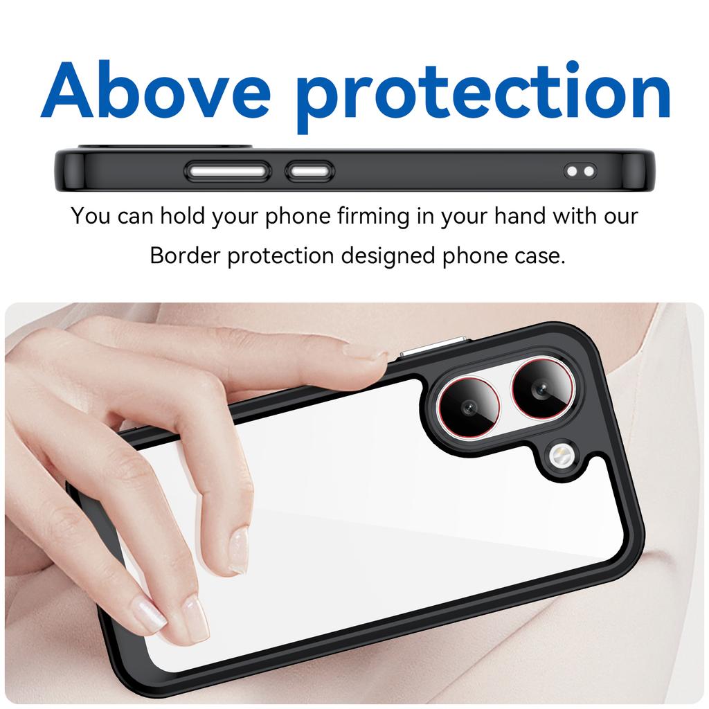 For Poco X8 Pro Clear Case For Xiaomi Poco X8 Pro Cover Funda Coque Hard Translucent Soft Frame Phone Bumper Poco X8 Pro