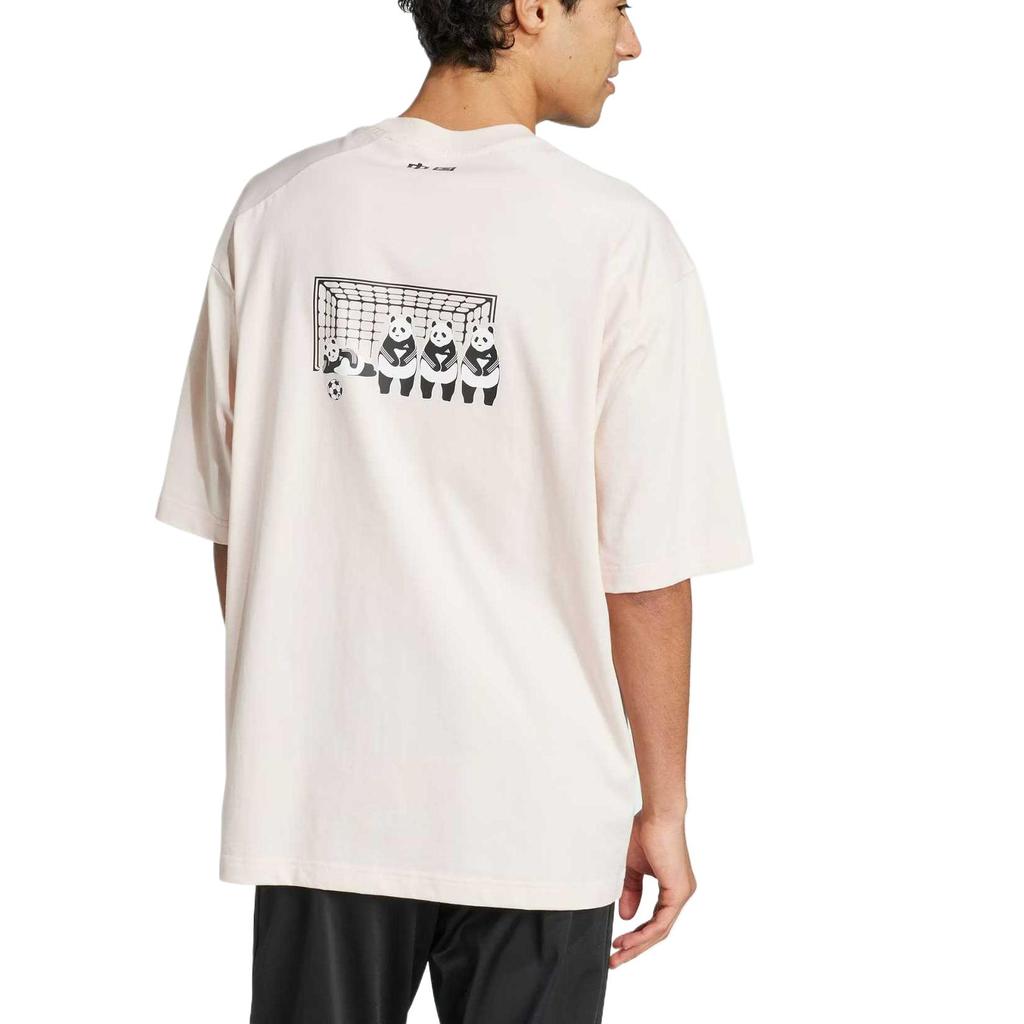 adidas Panda Ziel Aufdruck Sportlich Lässig Rundhals Kurzarm T-Shirt Unisex Oberteile Miracle-Quartz JZ3273