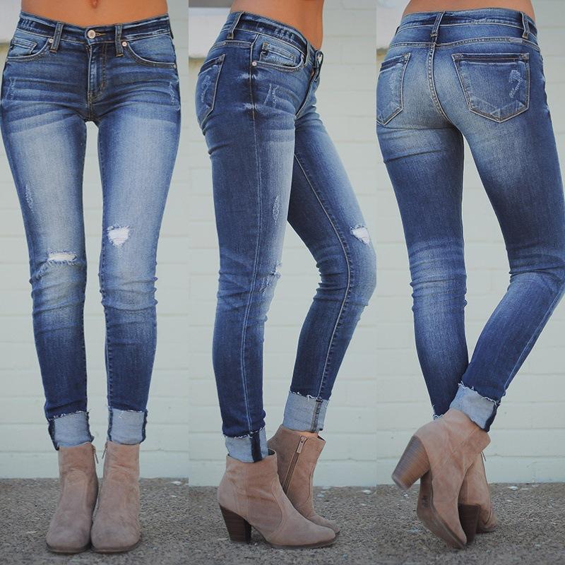 2024 Women'S Jeans Water Washed Slimming And Sensual Women'S Pants
