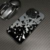 The Broken Pattern Is Suitable for Apple 15 Mobile Phone Case, Colored Silver 14promax, New Creative 13pro Hard Xsmax Tide.