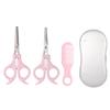 Children's Home Haircutting Scissors Set with Thinning and Flat Cut Tools for Babies and Infants