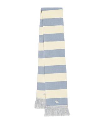 MARK GONZALES Striped Scarf - Blue