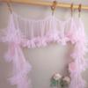 Multicolor Fringed Mesh Ribbon 15X90cm Size Ruffle Trim Pleated Fold Tulle  DIY Sewing Crafting