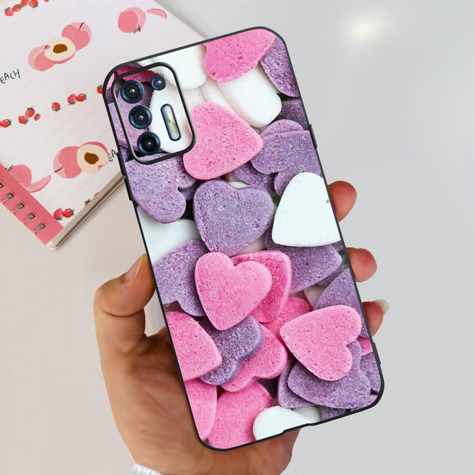 För Motorola Moto G9 Plus Fodral Mode Design Mjukt TPU-skydd För Motorola Moto G9 Power MOTO G9Plus Svart Silikonstötfångare