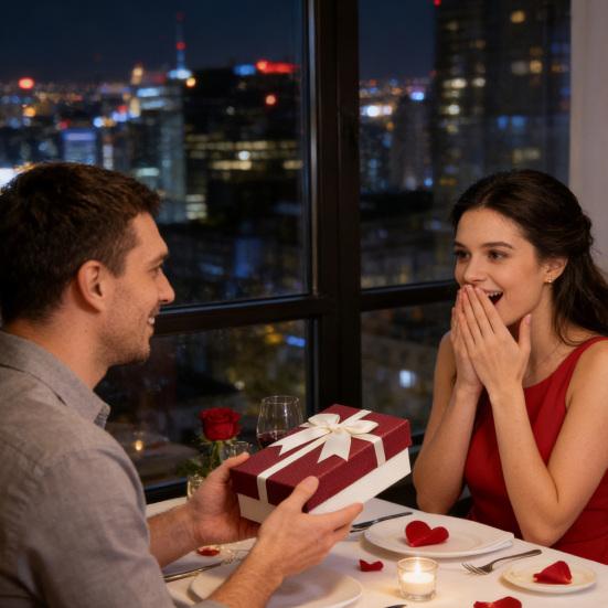 Cutie Cadou de Ziua Îndrăgostiților cu Fundă din Panglică Nuntă Domnișoară de Onoare Cadou de Ziua de Naștere Cutie de Ambalaj cu Capac Bomboane Ruj Bijuterii