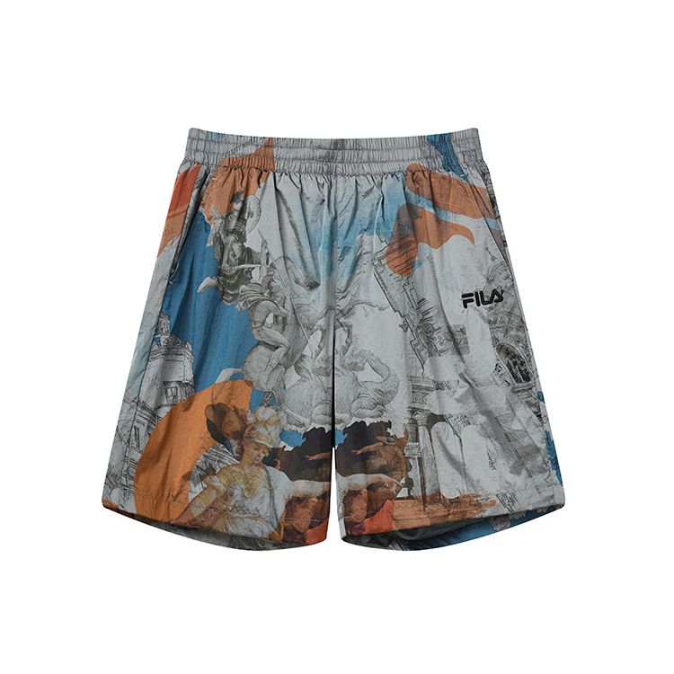 

FILA Loose Lightweight Allover Printed Woven Five-Point Shorts Men shorts F11M238801F-ZA XXXL