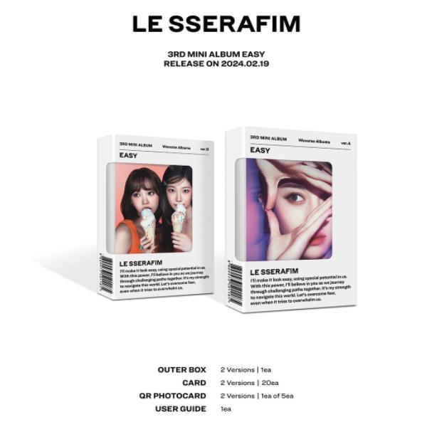 LE SSERAFIM Mini 3. album [EASY] (Weverse Albums Ver.)