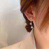 South Korea Dongdaemun New 111 Silver Needle Diamond-encrusted Five-pointed Star Earrings Women's Flash Diamond Fringed Bow Stud Earrings