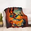 1PC Looney Tunes Cartoon Characters Outdoor Blanket Lightweight Flannel, Soft & Warm, All-Season, Outdoor, Camping, Living Room, Office,  L1106108