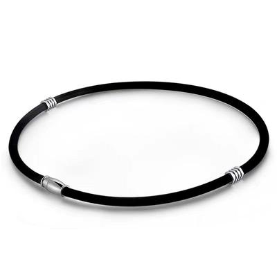 Halskette zur statischen Beseitigung, Silikon-Germanium, magnetische Verbindungsstücke, Titan, magnetisches Germanium, Edelstahl, modisches Luxusdesign, beliebtes Modell
