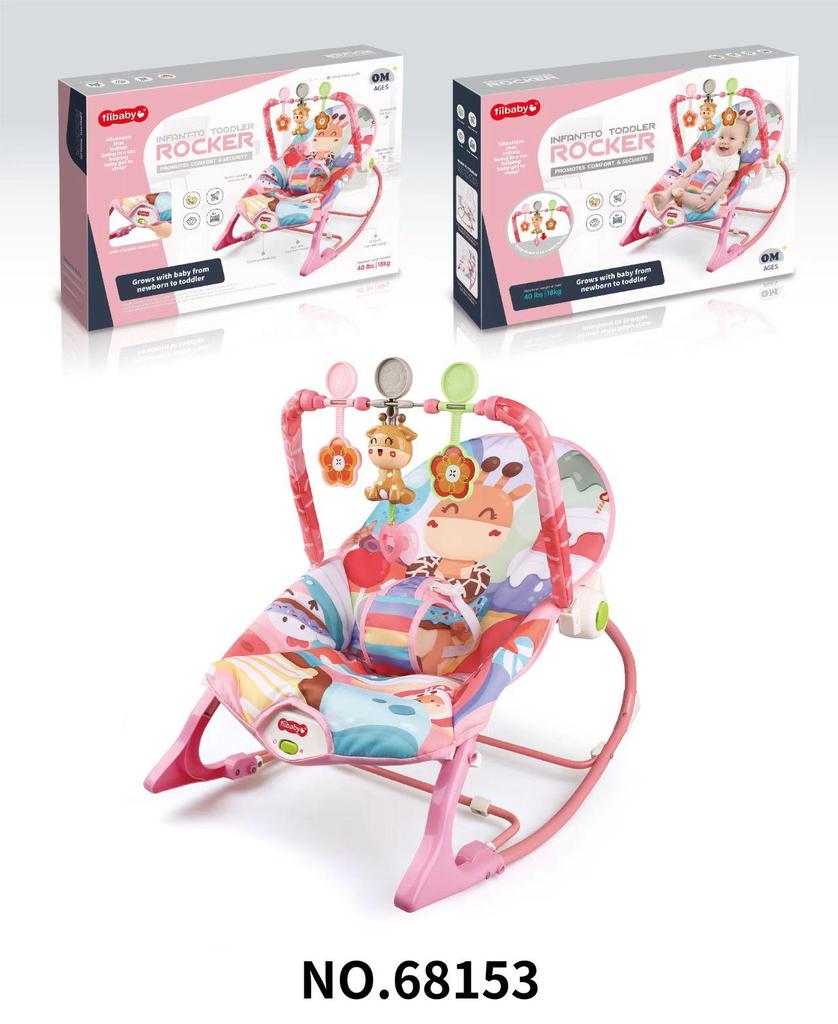 Baby Electric Rocking Chair with Music & Vibration Soothing Cradle Bed