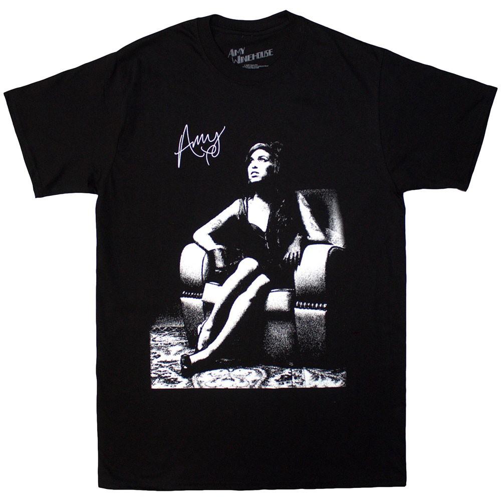 Amy Winehouse Unisex T-Shirt: Chair (Black) (Large) 4XL