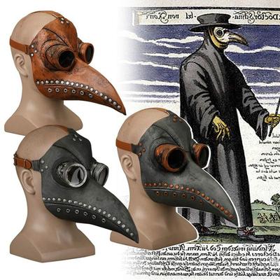 Halloween Good Qulaity Plague Doctor Mask Halloween Bird Mouth Cover Steampunk Dustproof Tool