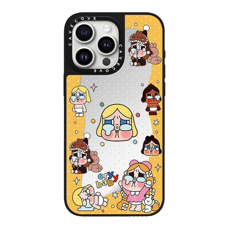 Crying Baby Wave MagSafe Case for Apple 16 Pro Max, 15 Pro, 14 - Trendy & Cute