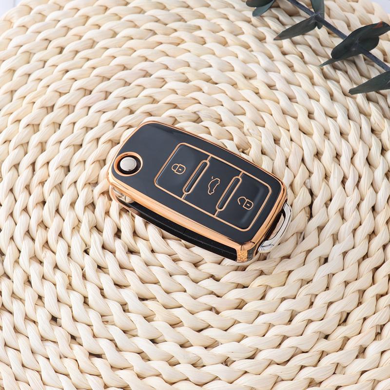 Tpu Car Key Case Cover Protection For Volkswagen Vw Polo Golf Passat Tiguan Beetle Caddy T5 Up Eos Skoda Octavia Seat Leon Altea