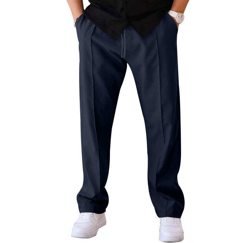2025 Men's Loose Straight-Leg Sports Casual Pants - Spring/Summer American Oversize Style