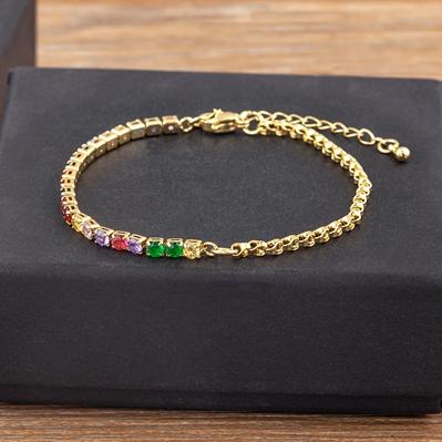 

Nidin New Arrival Adjustable Tennis Bracelets for Women Shiny Zircon Crystal Bangle Girls Chain Jewelry Fine Party Birthday Gift