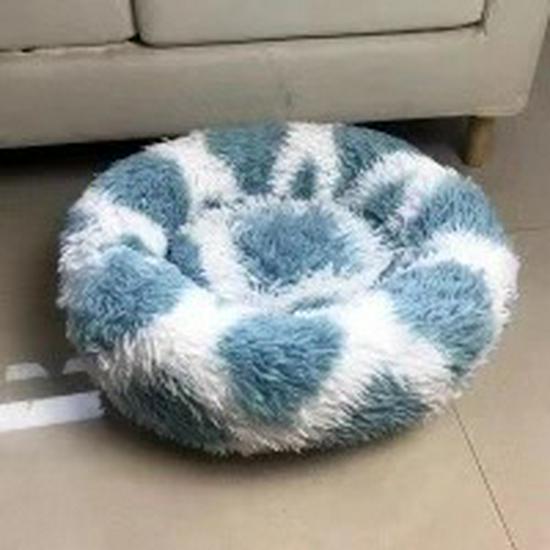 Round Plush Pet Bed: Cozy Dog & Cat Nest for Autumn/Winter