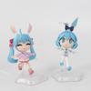 Pvc Delightful Rabbit Ears Hatsune Miku Q Version Doll Collectible Figurines