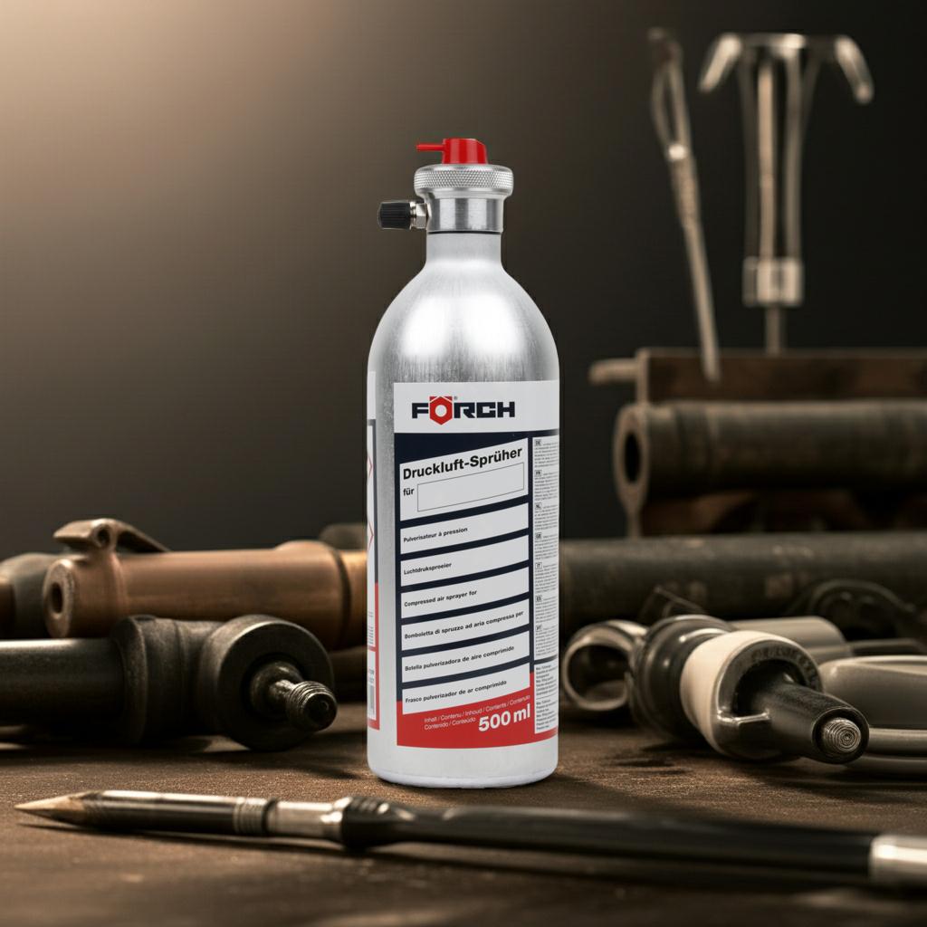 Forch Contenitore in Alluminio a Pressione Aria Compressa Riutilizzabile 0,5L