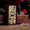 EDC Small Leaf Sandalwood Rosewood Magnetic Push Card Decompression Toy - Pop Fidget Spinner
