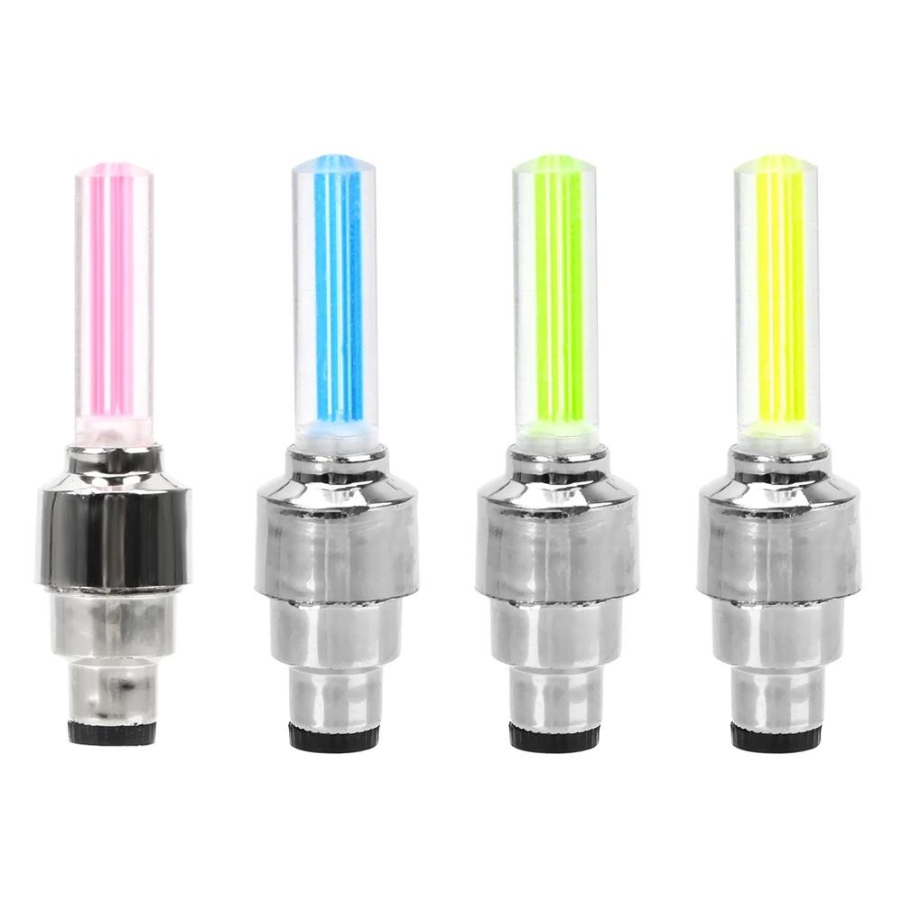 Motorcycle RGB Lights Wheel Hub Decorative Ambient Lamp LED Car Tire Valve Cap Bulb Dirt Pit Bike ATV Racing Vehicle Accessories
