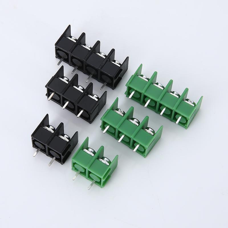 Pitch 1 6mm 2 3mm 3 2mm Barrier Screw PCB Terminal Block Straight 2/3/4 Pin Connector Set Electrical Wire Clamp Fixed Mount