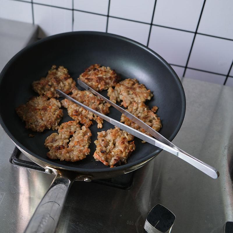 1ks 12palcová kuchyňská pinzeta z nerezové oceli Velmi dlouhá pinzeta na vaření Jemné kleště na BBQ vaření Barmanské nástroje