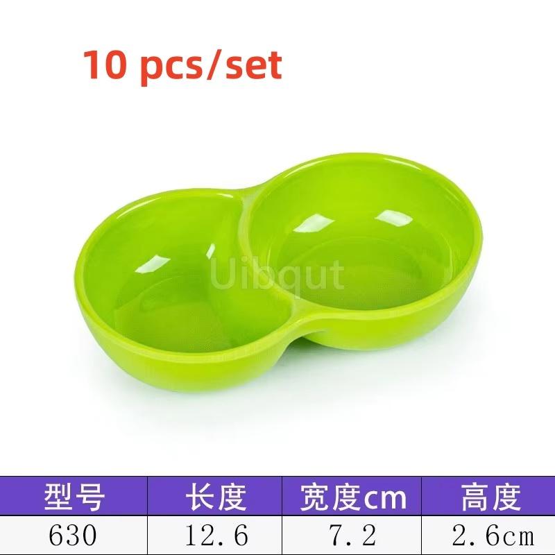 Melamine Hot Pot Sauce Dishes plastic Small Dipping Plates Self seasoning pepper wasabi Soy Sauce Vinegar Dish dressing bottle