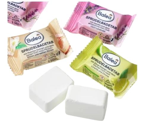 (DE) Balea Effervescent Bath Tablets Wellness, 1 Piece (PRODUCT FROM GERMANY)