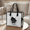 Crack Pattern Tote Bag Fashion Large Capacity Casual Shopping Handbag Daily Use