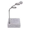 Toothbrush Holder Stainless Steel Bracket and Resin Base Cute Modern Tooth Brush Organizer for Bathroom