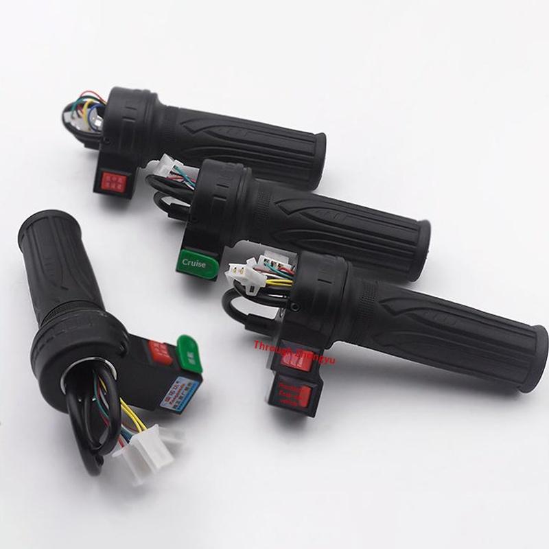 48V Gasgriff 135mm Speed Grip Mit Tempomat Rückwärtsgang Dreistufig Für Elektroroller Fahrrad Ersatzteil Passt 22mm