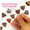 500 STuks Cartoon Kwaadaardige Leuke Poep Rol Sticker Klein Patroon DIY Bagage Skateboard Waterbeker Motorfiets Stickers