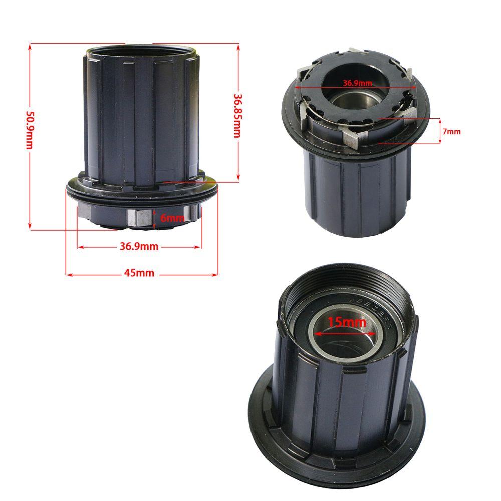 Aluminum Alloy Freehub Body 15mm Bike Hub Replacement Durable Bike Freehub Body  Bike Drivetrain