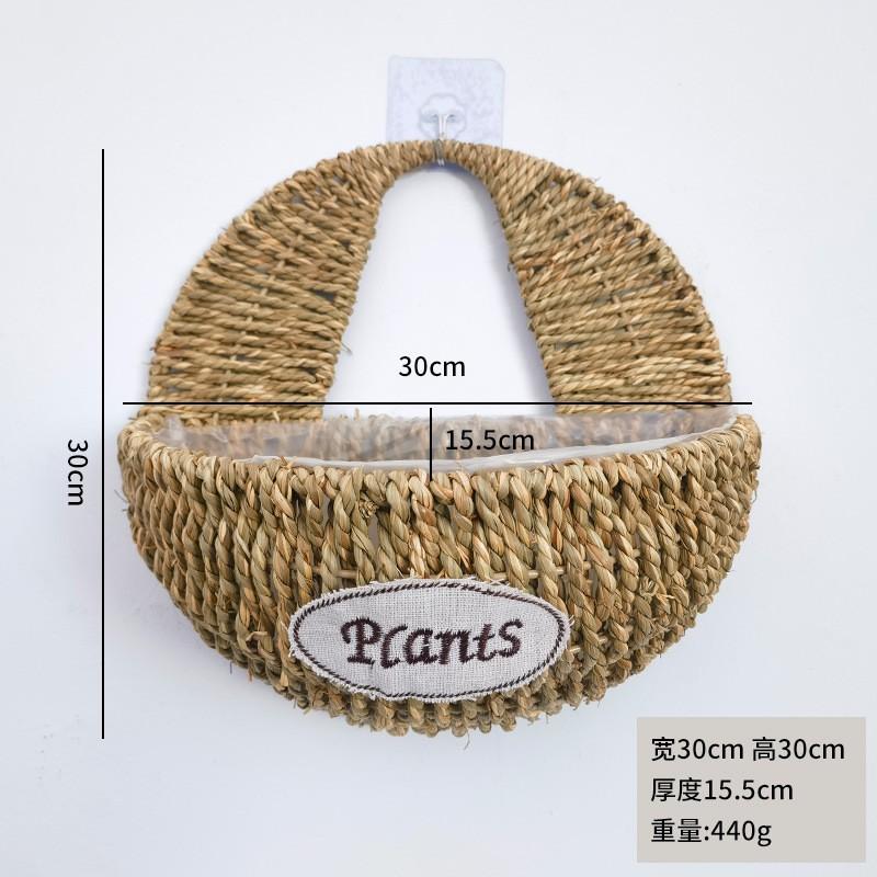Handwoven Willow Wall Hanging Basket Decor Indoor Plants Rustic Boho Home Small Medium Large Sizes