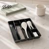 Home Storage Solutions Drawer Cutlery Organizer, Multi-Compartment Plastic Utensil Tray, Space Kitchen Accessories Saving Durable Tray for Organizer